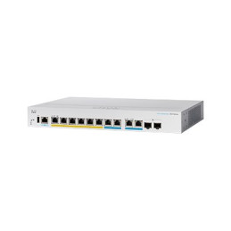Commutateur - C3 - Géré - 6 x 10 - 100 - 1000 (PoE+) + 2 x 2.5GBase-T (PoE+) + 2 x combo 10... (CBS350-8MGP2XUK-RF)_1