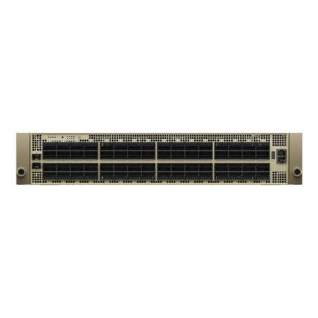 Commutateur - 64 x 800 Gigabit OSFP + 1 x 25 Gigabits SFP28 - flux d'air de l'avant vers l'... (920-9N42F-00RI-3C1)_1