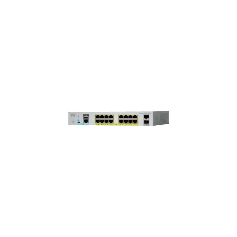 Commutateur - Géré - 16 x 10 - 100 - 1000 + 2 x Gigabit SFP (liaison montante) - de bureau,... (WS-C2960L16TSLL-RF)_1