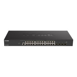 Commutateur - intelligent - 24 x 10GBase-T + 4 x 25 Gigabits SFP28 - Montable sur rack (DXS-1210-28T)_1