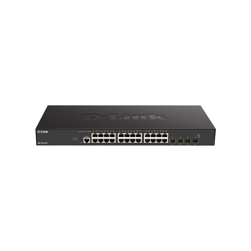 Commutateur - intelligent - 24 x 10GBase-T + 4 x 25 Gigabits SFP28 - Montable sur rack (DXS-1210-28T)_1