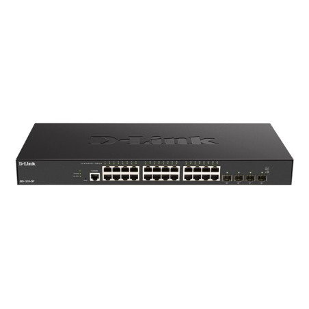 Commutateur - intelligent - 24 x 10GBase-T + 4 x 25 Gigabits SFP28 - Montable sur rack (DXS-1210-28T)_1