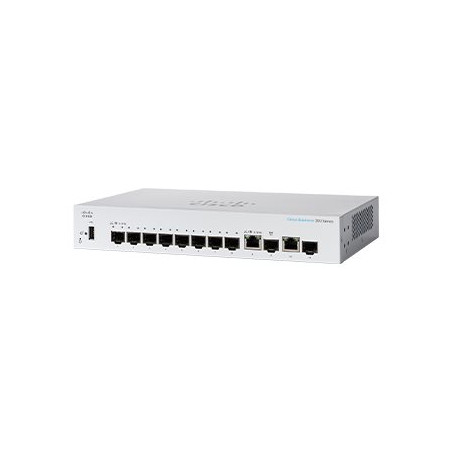 Commutateur - C3 - Géré - 8 x Gigabit SFP + 2 x combiné 1000Base-T - Montable sur rack - re... (CBS350-8S-E2GUK-RF)_1