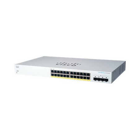 Commutateur - intelligent - 24 x 10 - 100 - 1000 (PoE+) + 4 x Gigabit SFP (liaison montante... (CBS220-24P-4GEU-RF)_1