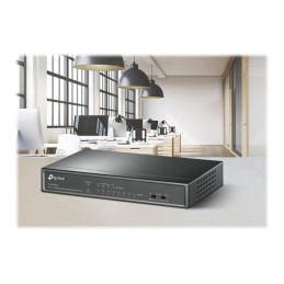V1 - commutateur - non géré - 8 x 10 - 100 (4 PoE) - de bureau, fixation murale - PoE (41 W) (TL-SF1008LP)_5