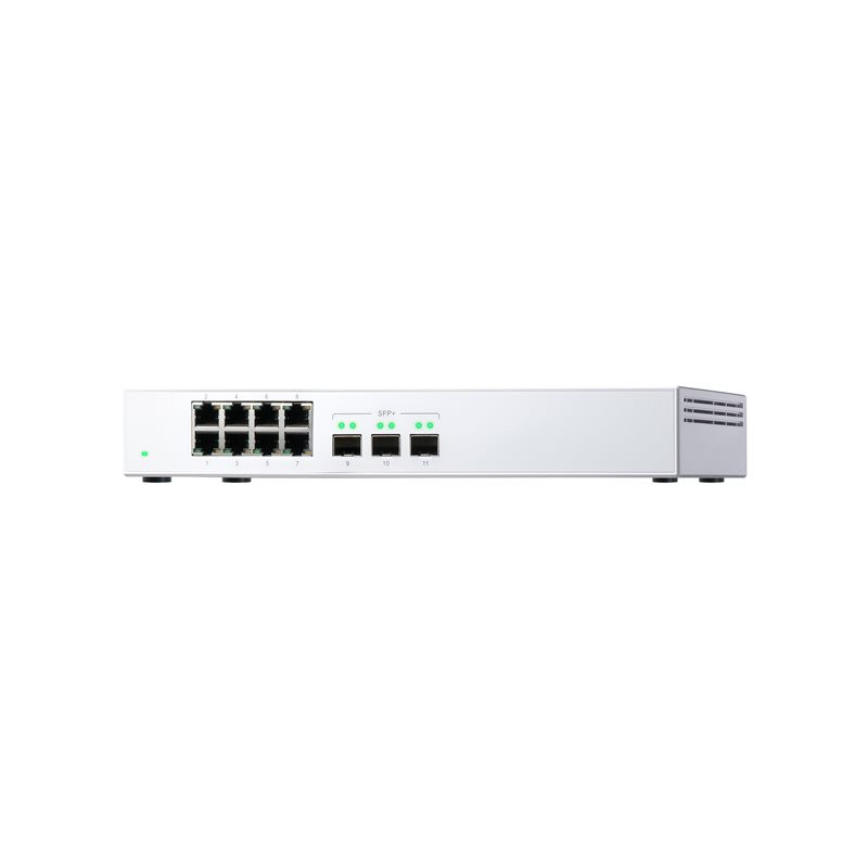 Commutateur - non géré - 3 x 10 Gigabit SFP+ + 8 x 10 - 100 - 1000 - de bureau (QSW-308S)_1