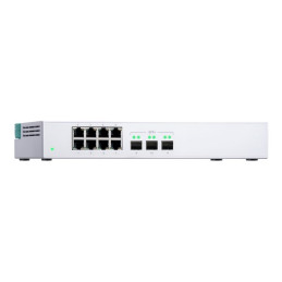 Commutateur - non géré - 3 x 10 Gigabit SFP+ + 8 x 10 - 100 - 1000 - de bureau (QSW-308S)_4