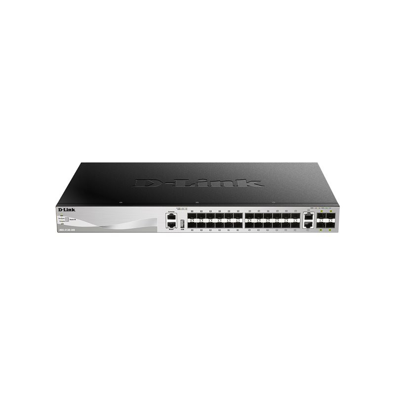 Commutateur - L3 Lite - Géré - 24 x Gigabit SFP + 2 x 10 Gigabit Ethernet + 4 x 10 Gigabit SFP+ (DGS-3130-30S/E)_1