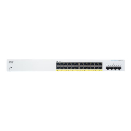 Commutateur - intelligent - 24 x 10 - 100 - 1000 (PoE+) + 4 x SFP+ 10 Go (liaison montante) -... (CBS220-24P-4X-EU)_1