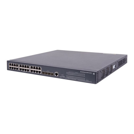 Commutateur - C3 - Géré - 24 x 10 - 100 - 1000 (PoE+) + 4 x Gigabit SFP - Montable sur rack - PoE+ (370... (JG091B)_1