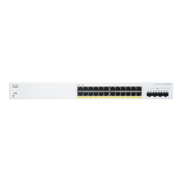 Commutateur - intelligent - 24 x 10 - 100 - 1000 (PoE+) + 4 x SFP+ 10 Go (liaison montante) ... (CBS220-24FP-4X-EU)_2