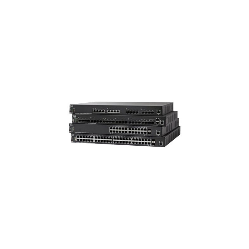 Commutateur - C3 - Géré - 24 x 10 - 100 (PoE+) + 2 x combo 10 gigabits SFP+ + 2 x SFP+ - Mo... (SF550X-24MPK9EU-RF)_1
