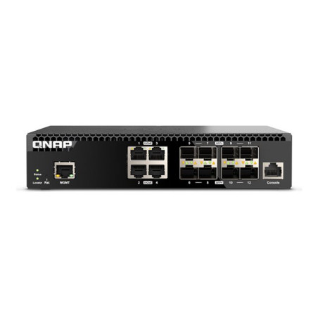 Commutateur - Géré - 4 x 100 - 1000 - 2.5G - 5G - 10GBase-T + 8 x Ethernet 10 Go SFP+ - Montab... (QSW-M3212R-8S4T)_1