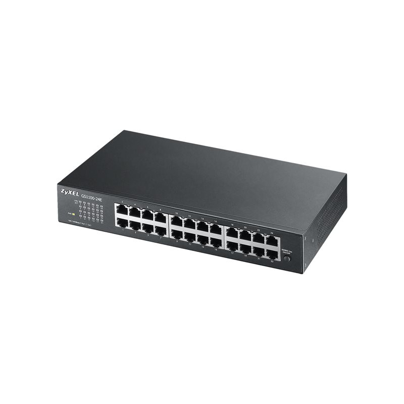 Commutateur - non géré - 24 x 10 - 100 - 1000 - Montable sur rack, fixation murale (GS1100-24E-EU0103F)_1