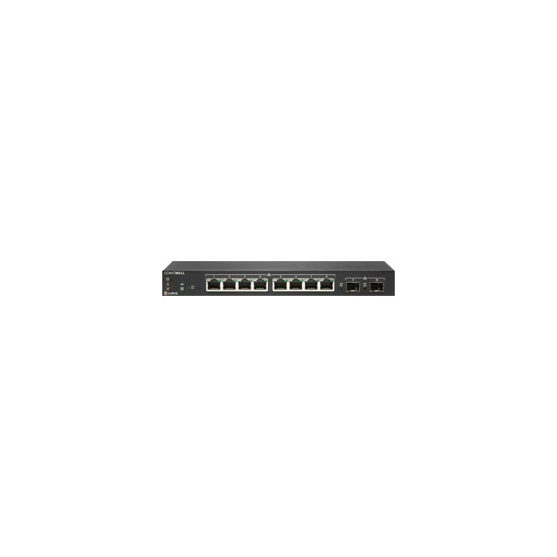 Commutateur - Géré - 8 x 10 - 100 - 1000 (PoE) + 2 x Gigabit SFP - de bureau - PoE (55 W) - avec 1... (02-SSC-8367)_1