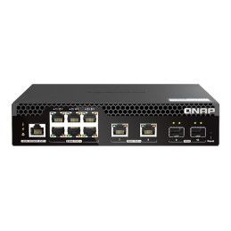 Commutateur - demi-largeur - Géré - 10 x 2.5GBase-T + 2 x 10 Gigabit SFP+ + 6 x 2.5GBase-T + ... (QSW-M2106PR-2S2T)_1