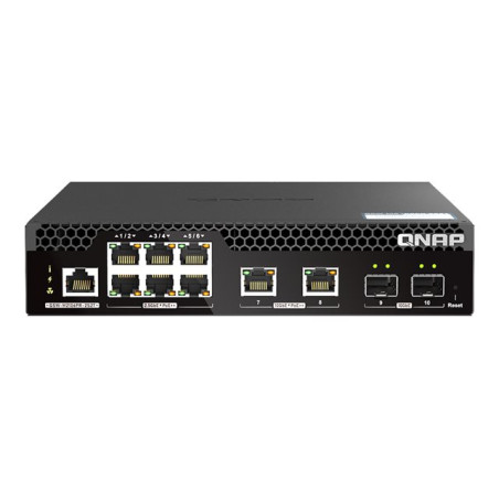 Commutateur - demi-largeur - Géré - 10 x 2.5GBase-T + 2 x 10 Gigabit SFP+ + 6 x 2.5GBase-T + ... (QSW-M2106PR-2S2T)_1