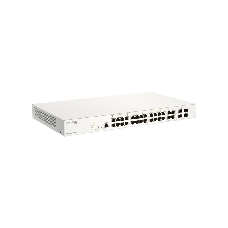 Commutateur - intelligent - 24 x 10 - 100 - 1000 (PoE+) + 4 x SFP Gigabit combiné - Montable s... (DBS-2000-28MP/E)_1