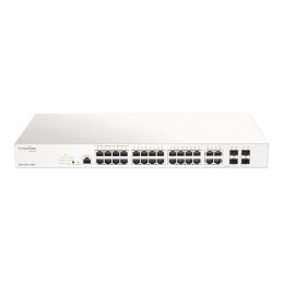 Commutateur - intelligent - 24 x 10 - 100 - 1000 (PoE+) + 4 x SFP Gigabit combiné - Montable s... (DBS-2000-28MP/E)_2