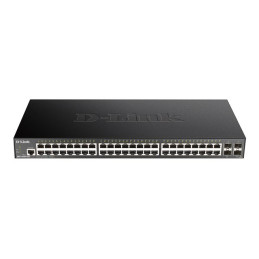 Commutateur - intelligent - 48 x 10 - 100 - 1000 + 4 x 10 Gigabit SFP+ - Montable sur rack (DGS-1250-52X/E)_1