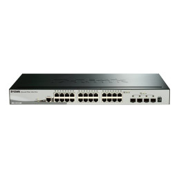 Commutateur - C3 - intelligent - 24 x 10 - 100 - 1000 + 4 x 10 Gigabit SFP+ - de bureau, Montab... (DGS-1510-28X/E)_1