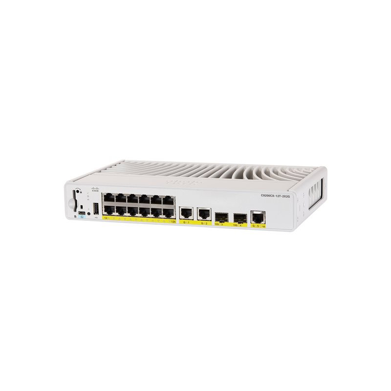 Network Advantage - commutateur - compact - C3 - Géré - 12 x 1000Base-T + 3 x 1000Base-T + ... (C9200CX-12T-2X2G-A)_1