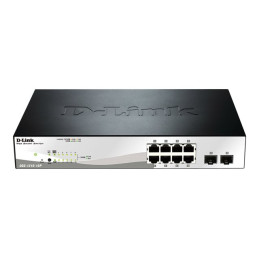 Commutateur - Géré - 8 x 10 - 100 - 1000 (PoE+) + 2 x Gigabit SFP - de bureau - PoE+ (78 W) (DGS-1210-10P/E)_2