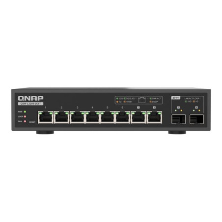 Commutateur - Géré - 2 x 10 Gigabit SFP+ + 8 x 100 - 1000 - 2.5G - 5G - 10GBase-T - de bureau (QSW-L3208-2C6T)_1