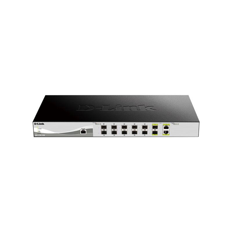 Commutateur - intelligent - 10 x 10 Gigabit SFP+ + 2 x combo 10 Gigabit SFP+ - RJ-45 - de bure... (DXS-1210-12SC/E)_1