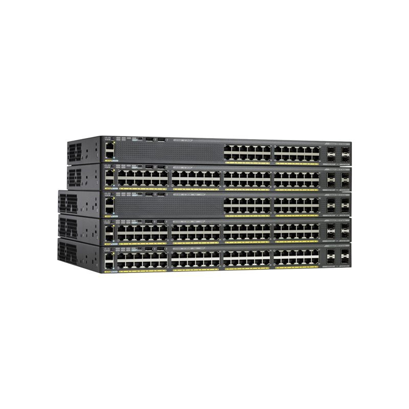Commutateur - Géré - 48 x 10 - 100 - 1000 (PoE+) + 4 x Gigabit SFP - de bureau, Montable su... (WS-C2960X48LPSL-RF)_1