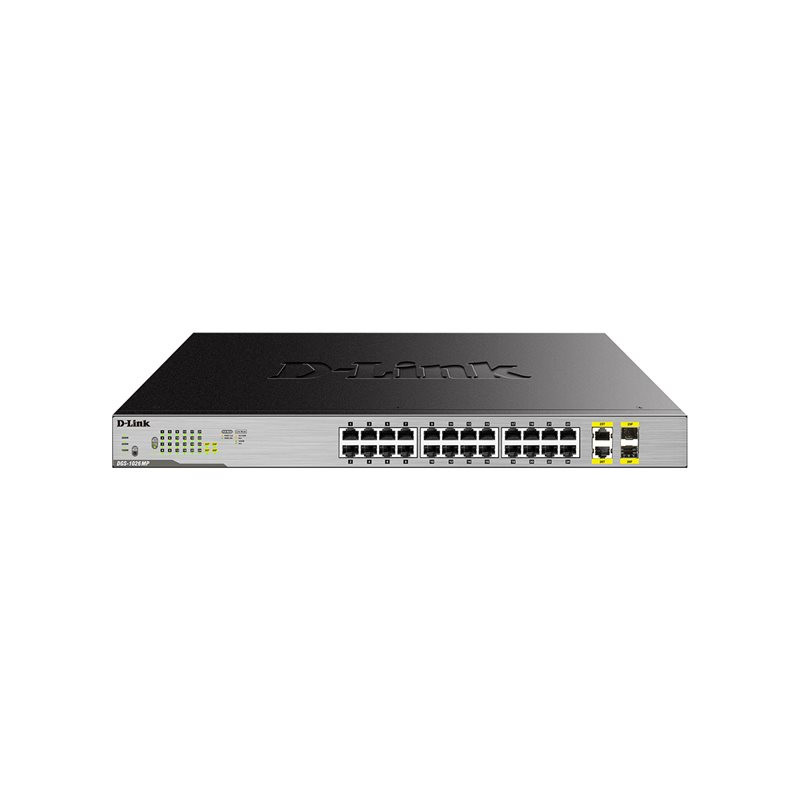 24-Port Desktop Gigabit PoE+2GE Combo (DGS-1026MP)_1