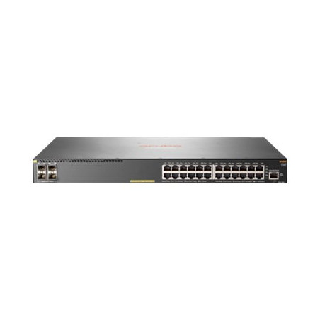 Commutateur - C3 - Géré - 24 x 10 - 100 - 1000 (PoE+) + 4 x 1 gigabit - 10 gigabit SFP+ (liaison mon... (JL255AABB)_1