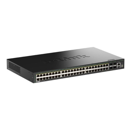 Commutateur - intelligent - 48 x 10 - 100 - 1000 (PoE+) + 4 x 10 Gigabit SFP+ - de bureau, Mont... (DGS-1530-52P/E)_1