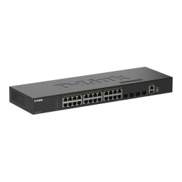 Commutateur - intelligent - 24 x 10 - 100 - 1000 + 4 x 10 Gigabit SFP+ - de bureau, Montable sur... (DGS-1530-28/E)_1