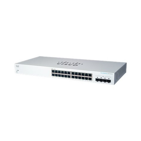 Commutateur - intelligent - 24 x 10 - 100 - 1000 + 4 x Gigabit SFP (liaison montante) - Mon... (CBS220-24T-4GEU-RF)_1
