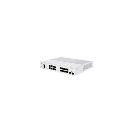Commutateur - C3 - intelligent - 16 x 10 - 100 - 1000 (PoE+) + 2 x Gigabit SFP - Montable s... (CBS250-16P-2GEU-RF)_1