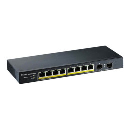 Commutateur - intelligent - 8 x 10 - 100 - 1000 (PoE+) + 2 x Gigabit SFP - de bureau, fixa... (GS1900-10HP-EU0102F)_1