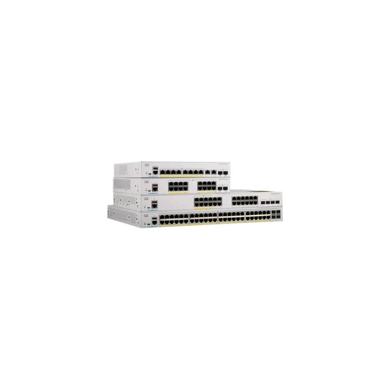 Commutateur - Géré - 24 x 10 - 100 - 1000 (PoE+) + 24 x 10 - 100 - 1000 + 4 x Gigabit SFP (l... (C1000-48P-4G-L-RF)_1