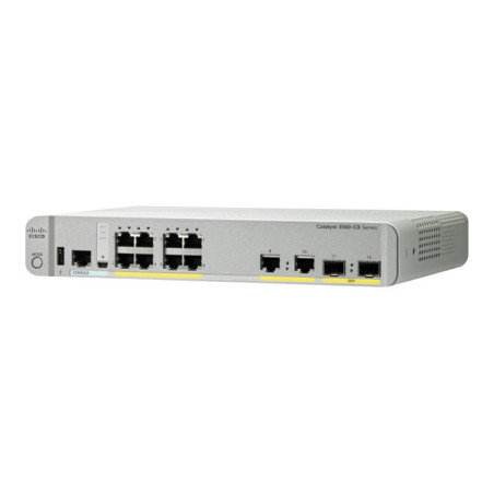 Commutateur - Géré - 8 x 10 - 100 - 1000 (PoE+) + 2 x SFP Gigabit combiné - de bureau - PoE... (WS-C3560CX-8PCS-RF)_1
