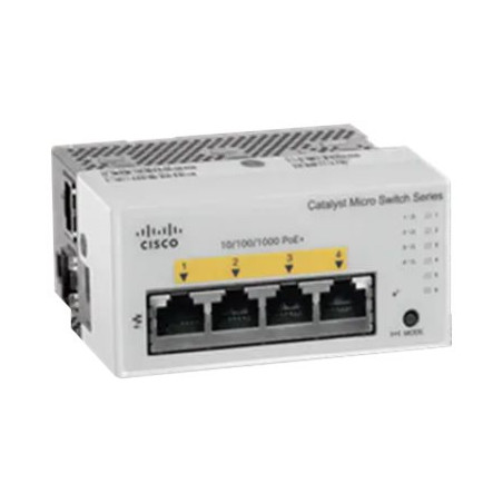 Commutateur - 4 x 10 - 100 - 1000 (4 PoE+) + 2 x SFP - fixation murale (CMICR-4PS)_1