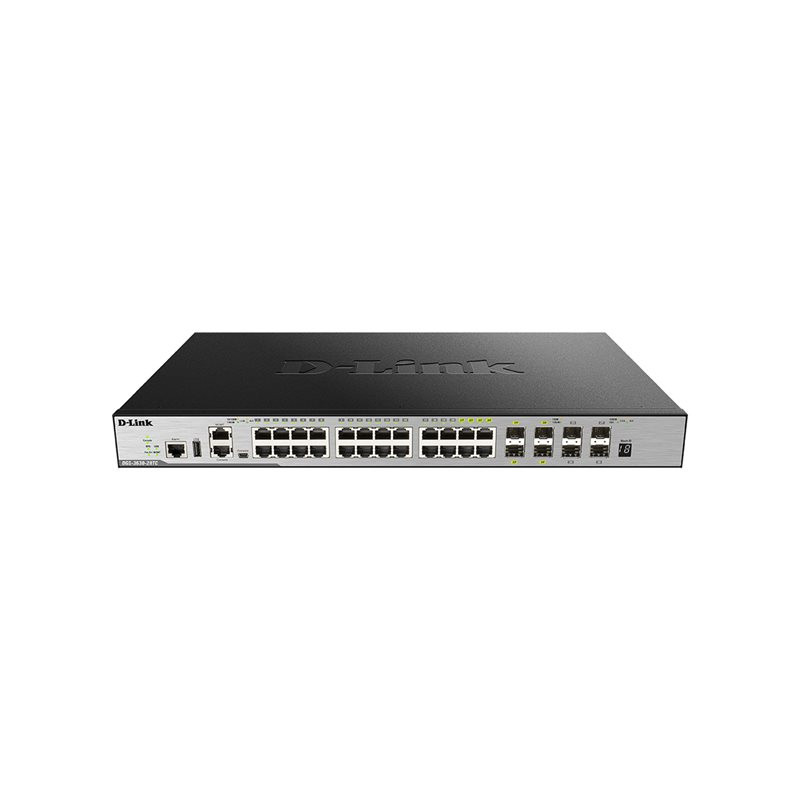 Commutateur - C3 - Géré - 20 x 10 - 100 - 1000 + 4 x SFP Gigabit combiné + 4 x 10 Gigabit S... (DGS-3630-28TC/SI/E)_1