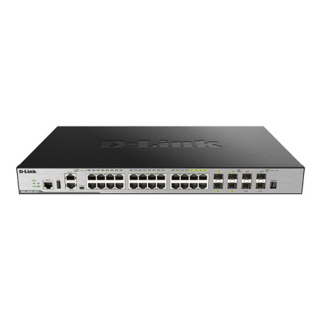 Commutateur - C3 - Géré - 20 x 10 - 100 - 1000 + 4 x SFP Gigabit combiné + 4 x 10 Gigabit S... (DGS-3630-28TC/SI/E)_1