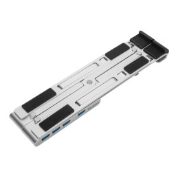 Support pour ordinateur portable - avec concentrateur USB 4 ports - 10" - 15.6" - argent (AWU100205GL)_1