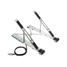 Support pour ordinateur portable - avec concentrateur USB 4 ports - 10" - 15.6" - argent (AWU100205GL)_4