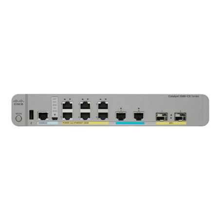 Commutateur - Géré - 8 x 10 - 100 - 1000 (PoE+) + 2 x combo 10 gigabits SFP+ - de bureau, Mo... (WS-C3560CX-8XPD-S)_1
