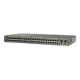 Commutateur - Géré - 48 x 10 - 100 + 2 x SFP Gigabit combiné - Montable sur rack - recondit... (WS-C2960+48TC-L-RF)_1