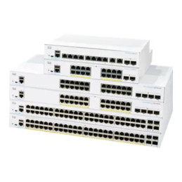 Commutateur - C3 - Géré - 48 x 10 - 100 - 1000 (PoE+) + 4 x 10 Gigabit SFP+ - Montable sur ... (CBS350-48P-4XEU-RF)_1
