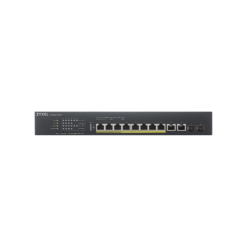 Commutateur - intelligent - 8 x 100 - 1000 - 2.5G - 5G - 10GBase-T (PoE++) + 2 x 100 - 100... (XS1930-12HP-ZZ0101F)_1