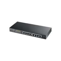 Commutateur - intelligent - 8 x 10 - 100 - 1000 (PoE+) - de bureau, fixation murale - PoE+ ... (GS1900-8HP-EU0103F)_1