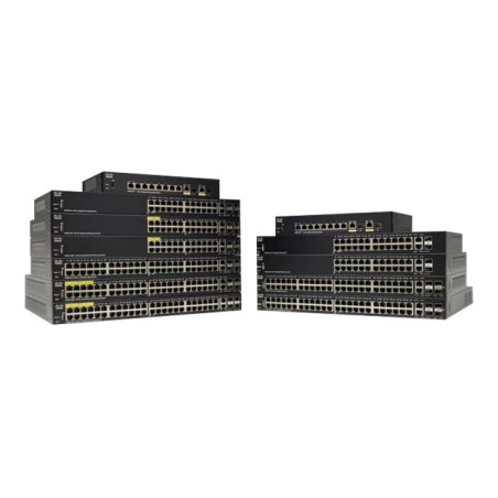 Commutateur - C3 - Géré - 16 x 10 - 100 - 1000 + 2 x SFP Gigabit combiné + 2 x Gigabit SFP -... (SG350-20-K9-EU-RF)_1